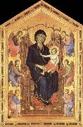 Duccio di Buoninsegna Her Madona and the Nino Entronizados,con six angelical USA oil painting artist